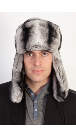 Rex-chinchilla fur hat - Russian style